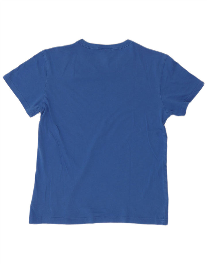 G-Star Hombre Camiseta Gráfica Top Pequeño Algodón Azul