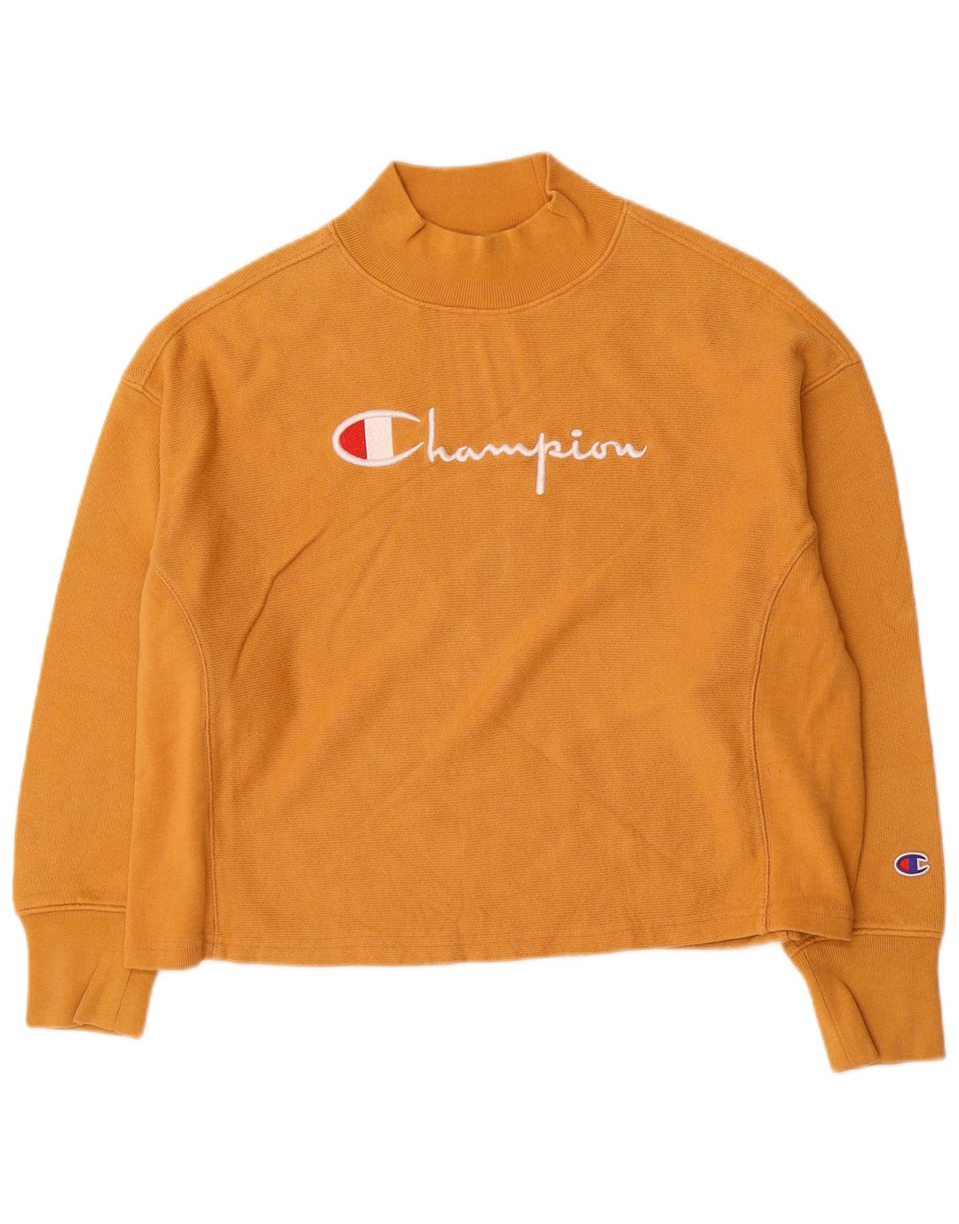 Champion Sudadera de gran tamaño con gráfico para mujer UK 10 Small Yellow