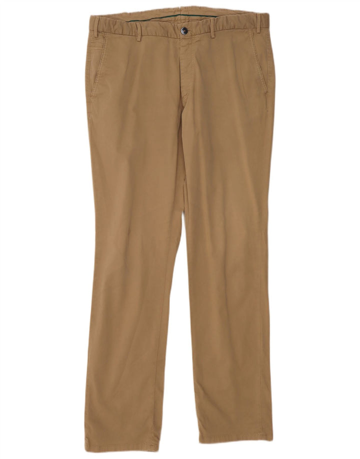 MASSIMO DUTTI Pantalón chino slim para hombre EU 48 XL W38 L34 Beige