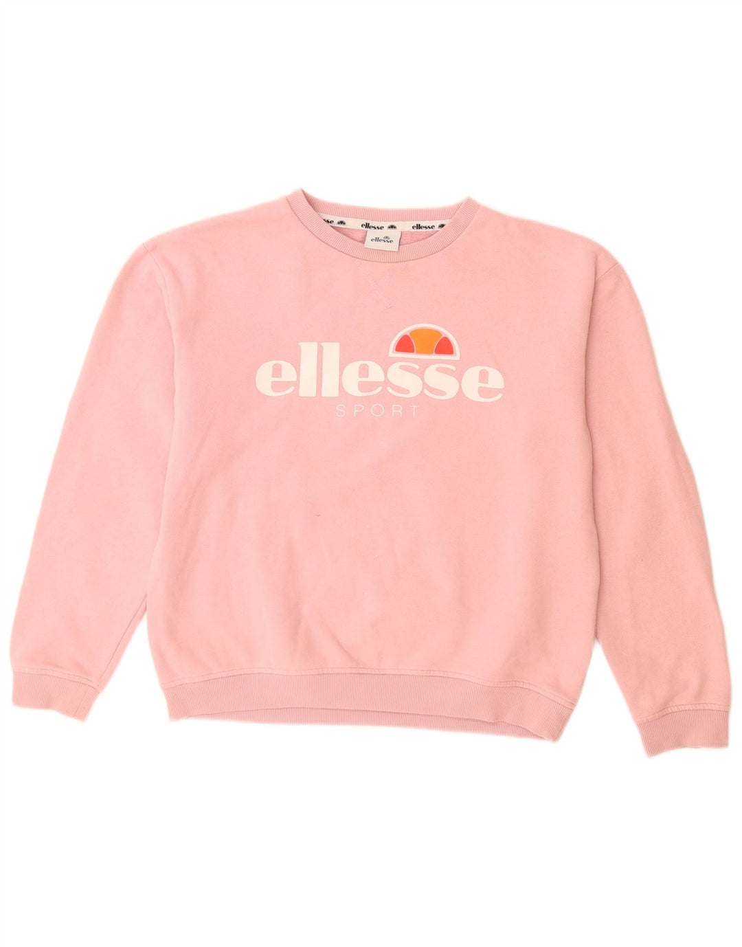 ELLESSE Sudadera gráfica para mujer Jersey UK 12 Algodón rosa medio