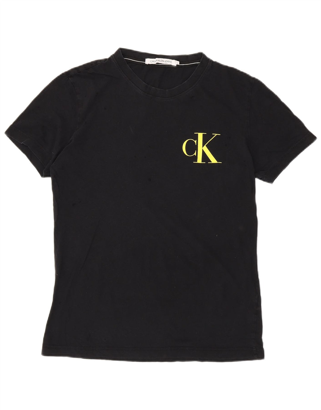 CALVIN KLEIN JEANS Camiseta gráfica para hombre Top Grande Negro