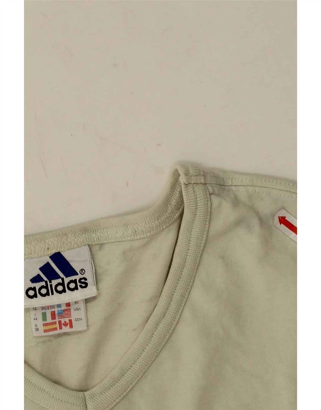 Adidas Camiseta Mujer Top UK 12 Medium Beige