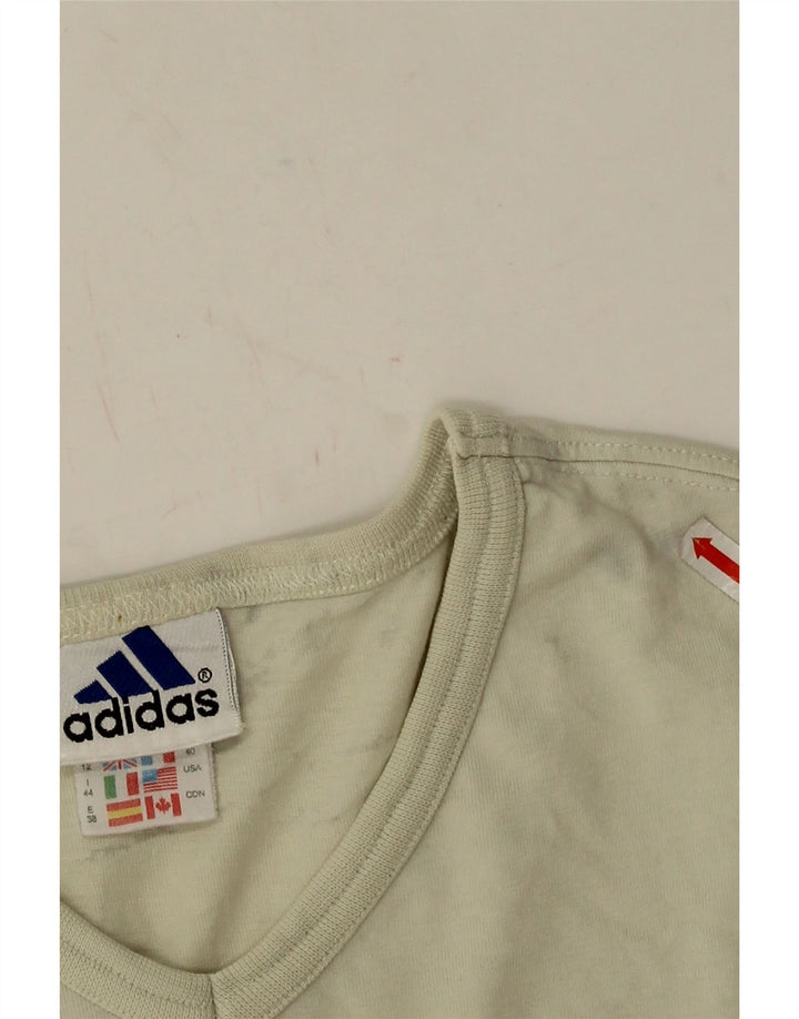 Adidas Camiseta Mujer Top UK 12 Medium Beige