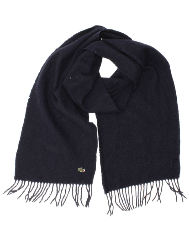 Bufanda Lacoste para hombre rectangular talla única lana azul marino clásica