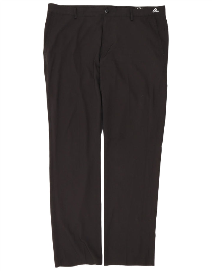 ADIDAS Pantalón chino recto Adizero para hombre W38 L34 Poliéster negro