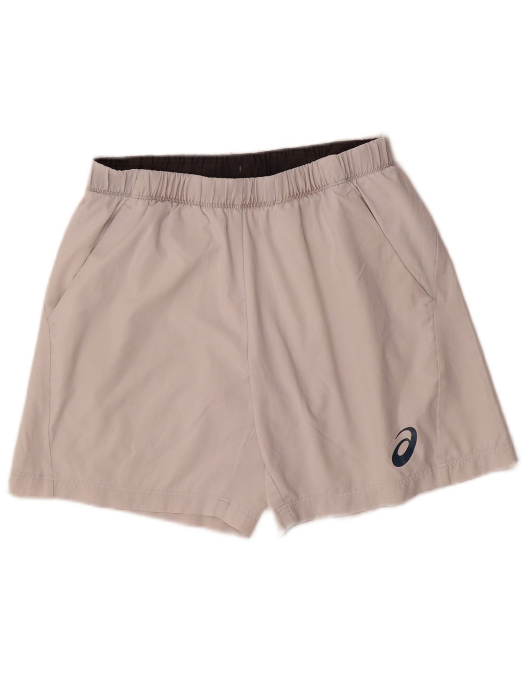 Pantalón Corto Deportivo Asics Hombre Medio Blanco Poliéster