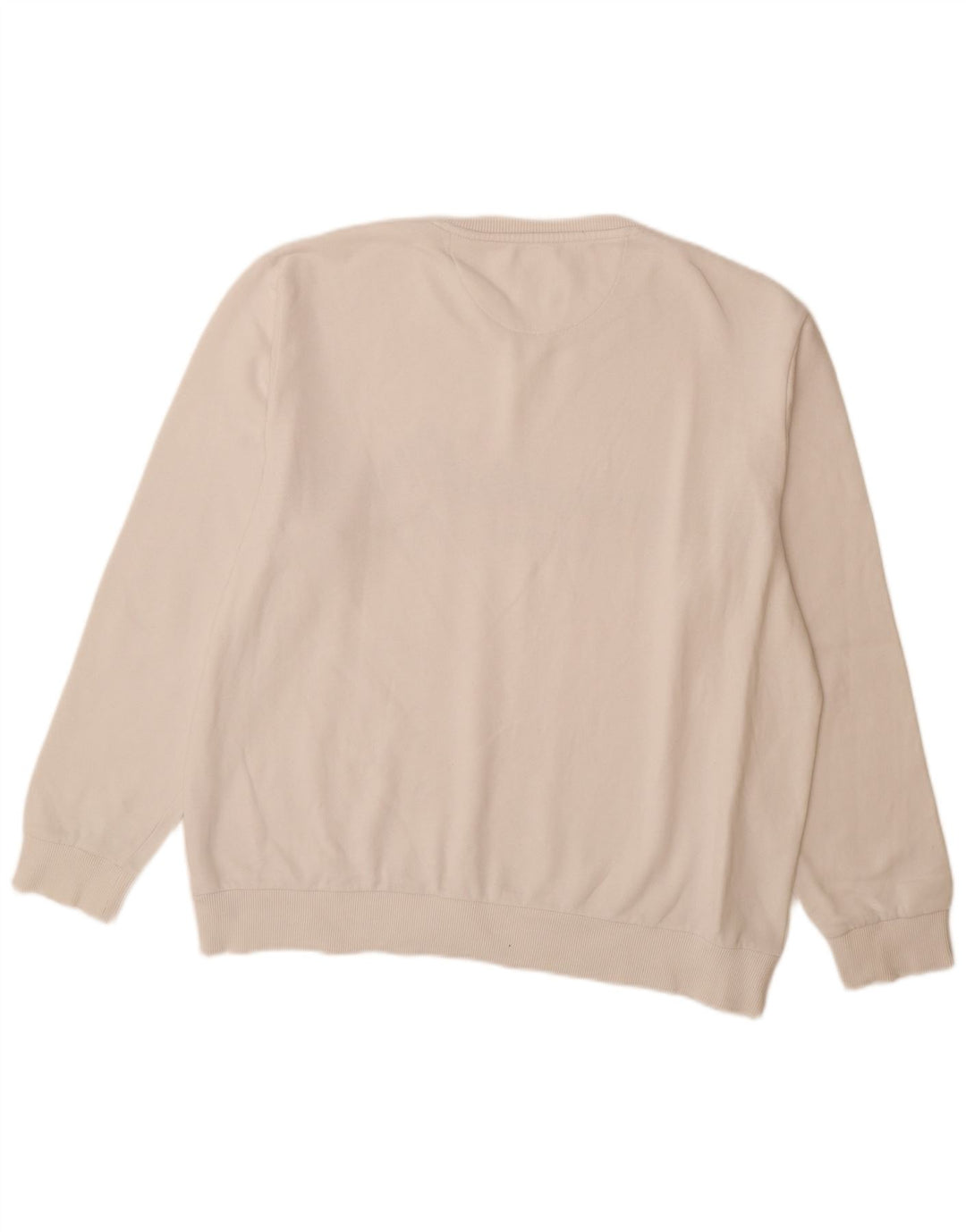 BURTON Hombre Sudadera Jumper Large Blanco Algodón