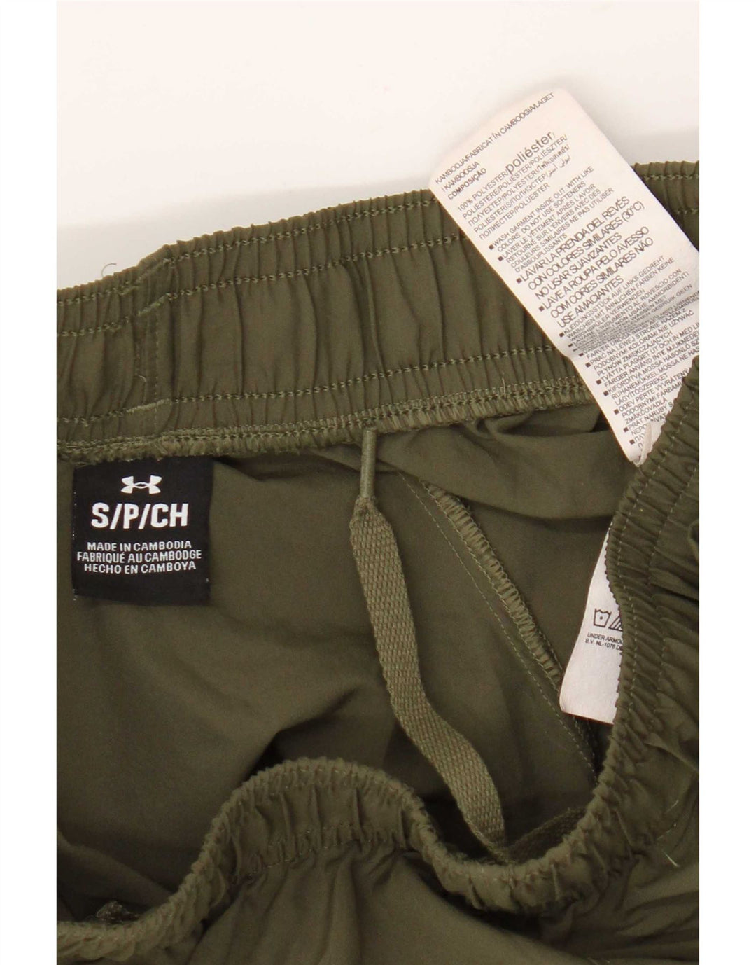 Under Armour Shorts deportivos con gráficos para hombre Poliéster verde pequeño