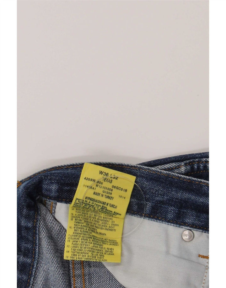 Wrangler Vaqueros rectos Texas para hombre W36 L32 Algodón azul