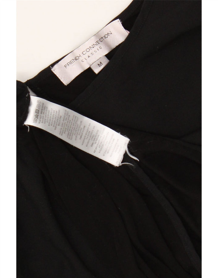 French Connection Blusa de manga 3/4 para mujer UK 40 Mediano Poliéster negro