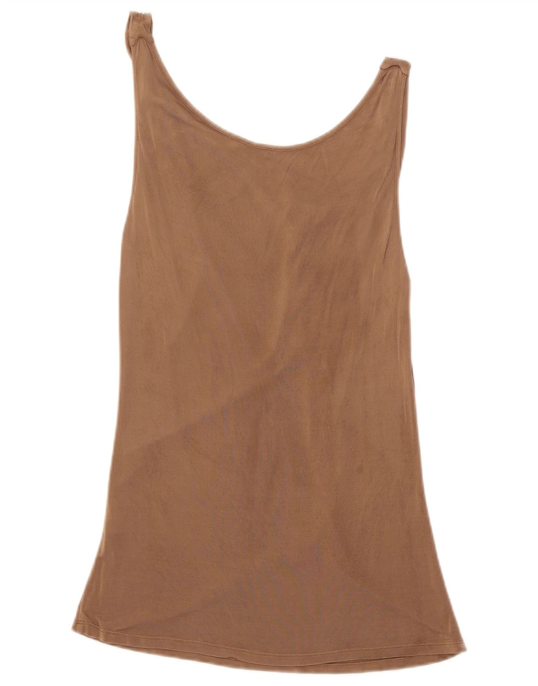 Iceberg Mujer Chaleco Top IT 46 Grande Viscosa Marrón