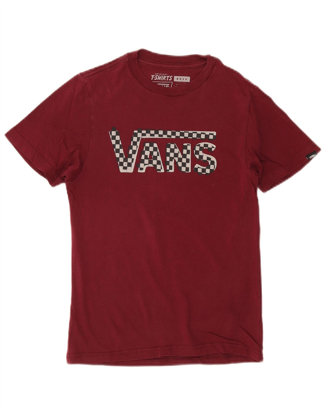 Vans Camiseta gráfica para niño 8-9 años Small Borgoña