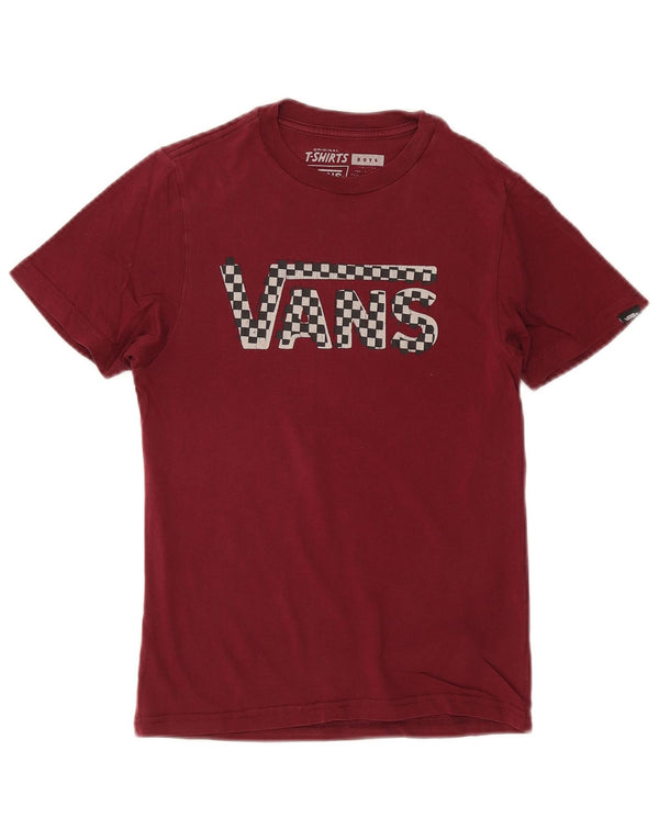Vans Camiseta gráfica para niño 8-9 años Small Borgoña