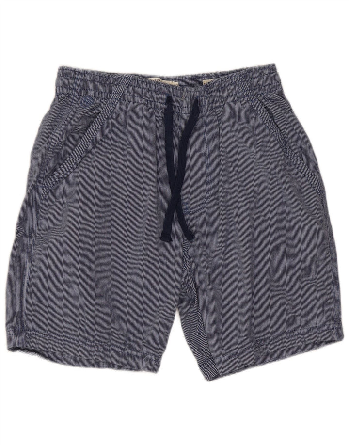 FAT FACE Pantalones cortos chinos para hombre W30 Algodón a rayas azul medio