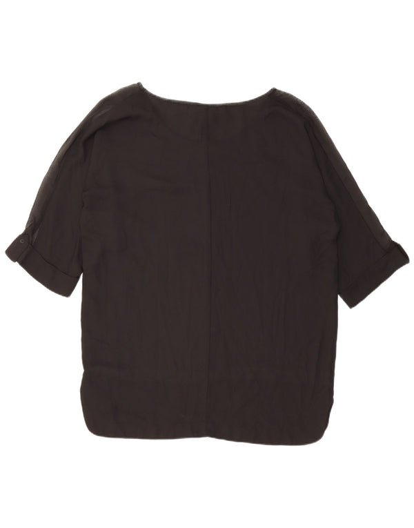 DESIGUAL Blusa gráfica para mujer Top UK 44 Medium Black