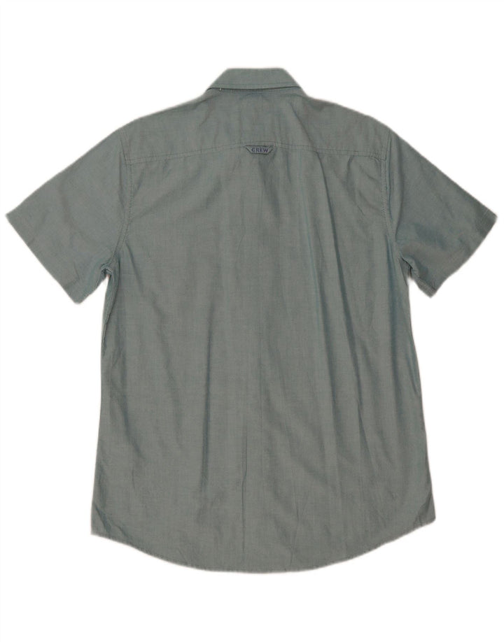 Crew Clothing Camisa de manga corta para hombre Algodón azul medio