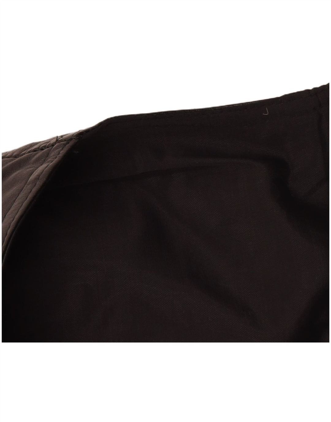 VINTAGE Chaleco de cuero para hombre grande negro