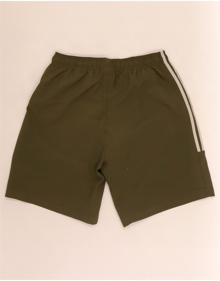 Adidas - Pantalones cortos deportivos para hombre, talla grande, color caqui, poliéster