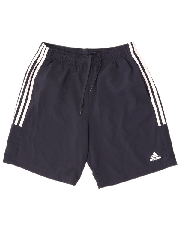 Pantalón Corto Deportivo Adidas Hombre Medio Azul Marino Poliéster