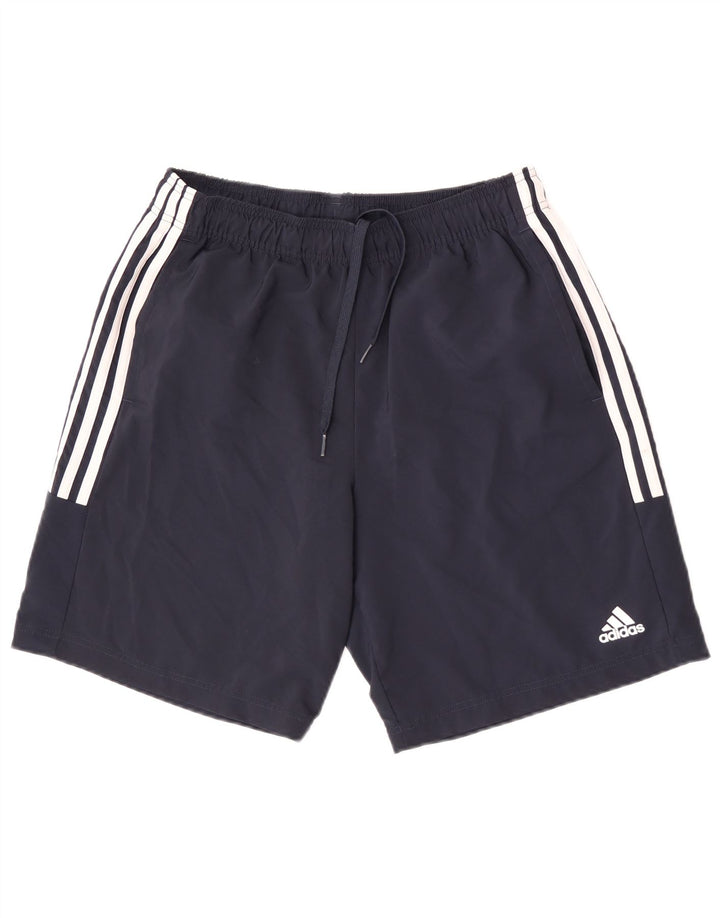 Pantalón Corto Deportivo Adidas Hombre Medio Azul Marino Poliéster