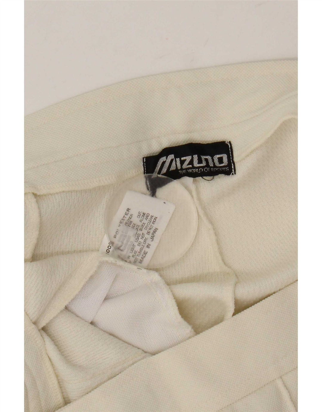 Mizuno Pantalones Casuales Rectos Para Hombre W32 L32 Poliéster Blanco