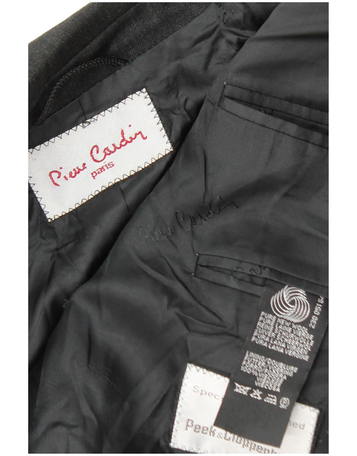 Pierre Cardin Chaqueta Blazer de 2 Botones para Hombre UK 38 Mediana Negra Lana Nueva