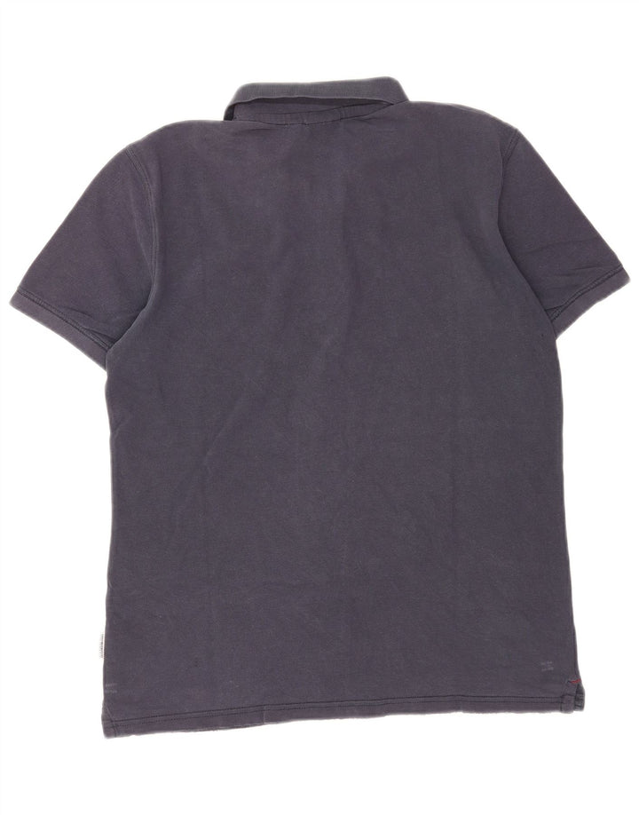 Napapijri Polo para hombre grande azul marino