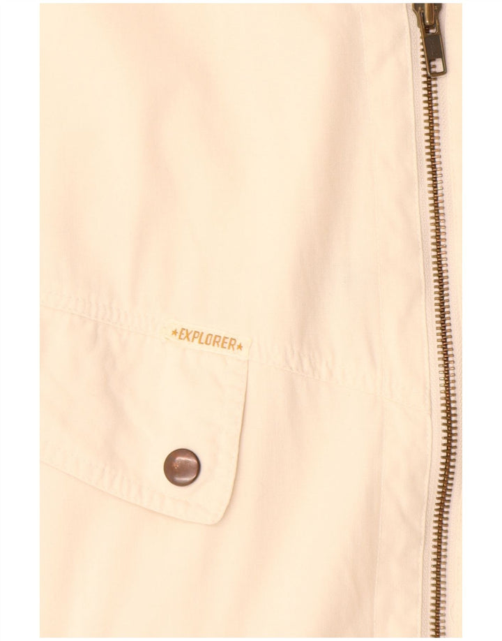 Explorer Chaleco utilitario para hombre UK 38 Mediano Off White Cotton