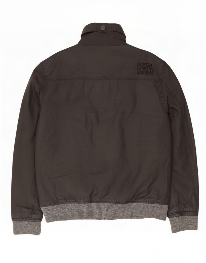 Superdry Chaqueta Bomber para Hombre UK 44 2XL Poliéster Negro