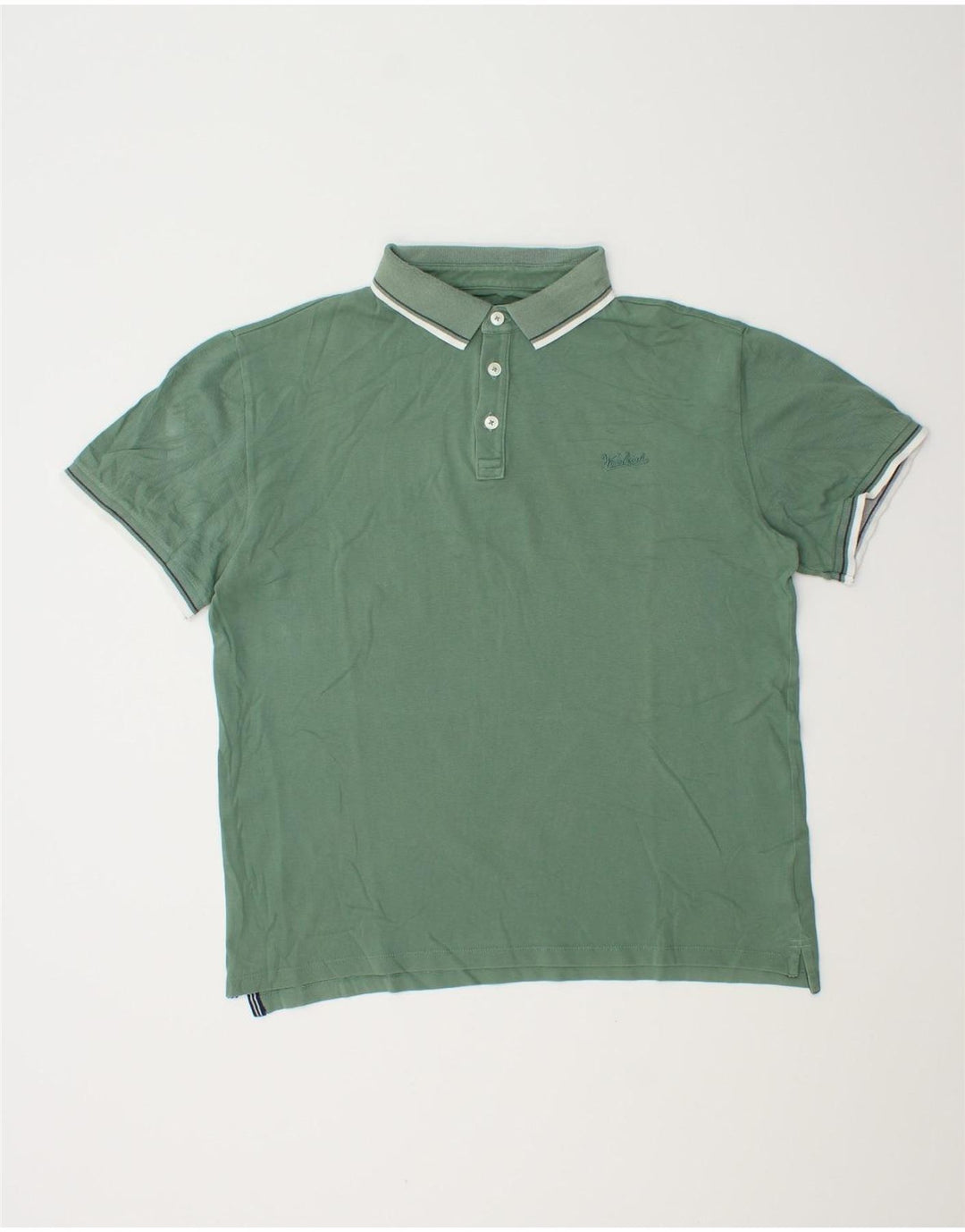 Woolrich Polo De Hombre De Algodón Verde Medio