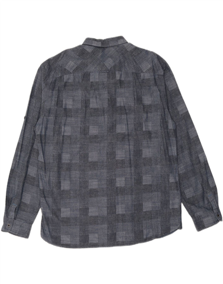 TOM TAILOR Camisa para hombre 2XL Azul marino Geométrico