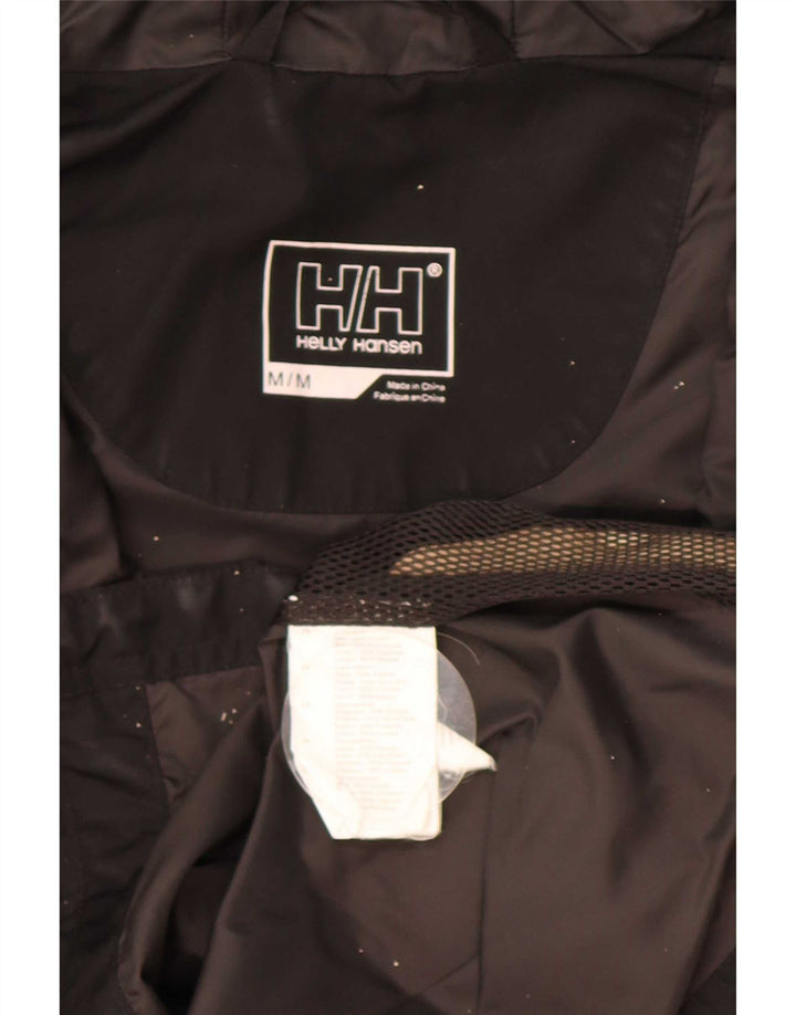 Helly Hansen Abrigo cortavientos con capucha para mujer UK 44 Poliéster negro mediano