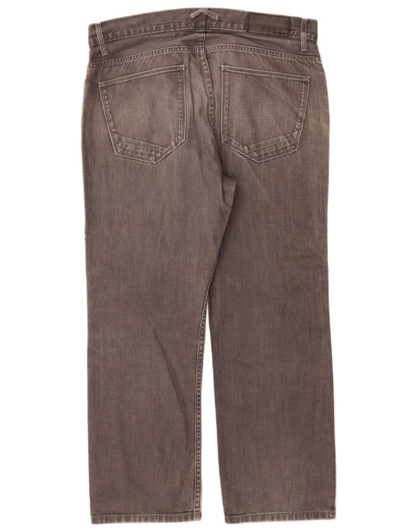 Marks & Spencer Vaqueros rectos autógrafos para hombre W36 L29 Algodón gris