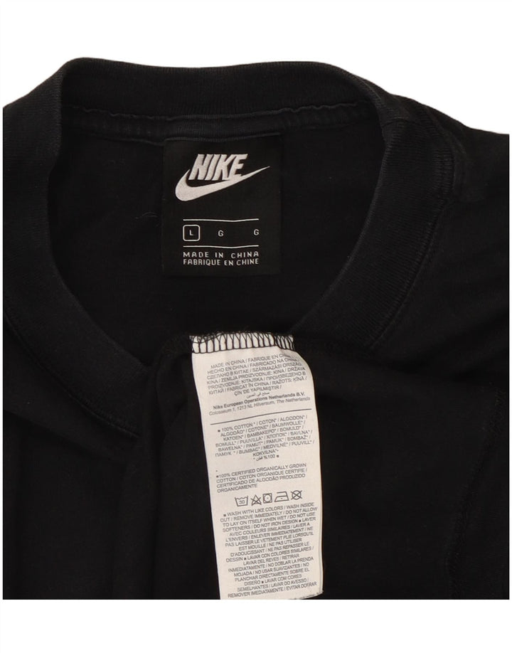 Nike - Camiseta para hombre, talla grande, color negro, algodón