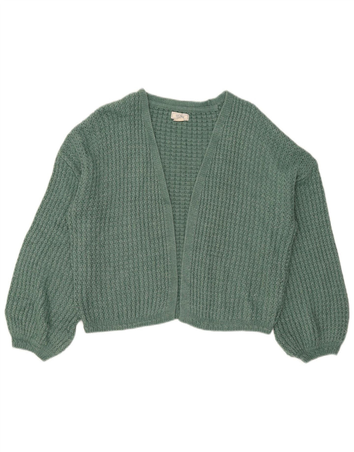Fat Face - Cárdigan abierto de gran tamaño para mujer, talla 40, color verde medio