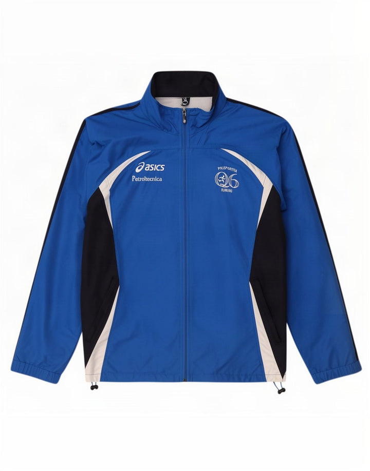 Asics Hombre Graphic Chándal Top Jacket XL Azul Colorblock Poliéster