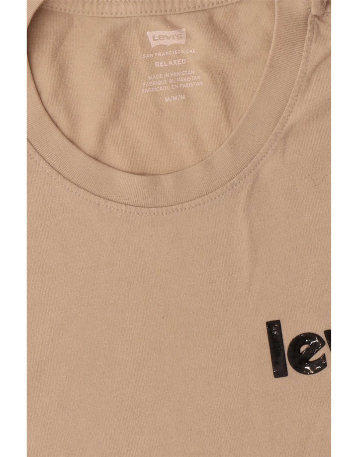 Levi's Camiseta con gráfico relajado para hombre Top de algodón beige medio