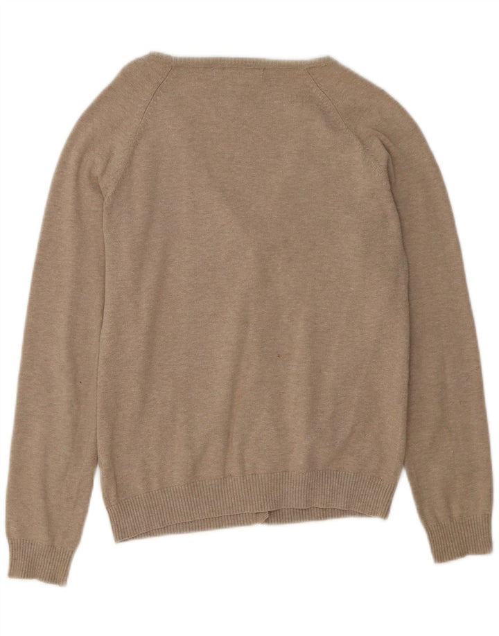 Zara Mujer Cárdigan Suéter UK 44 Grande Nylon Gris