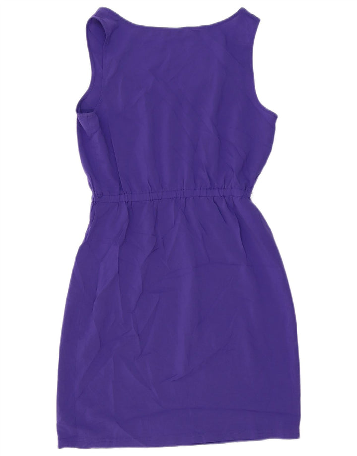Calvin Klein Vestido sin mangas para mujer US 6 Medio Púrpura Poliéster