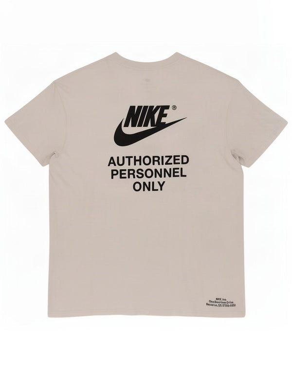 Nike Camiseta holgada con gráfico para hombre XL Algodón blanco