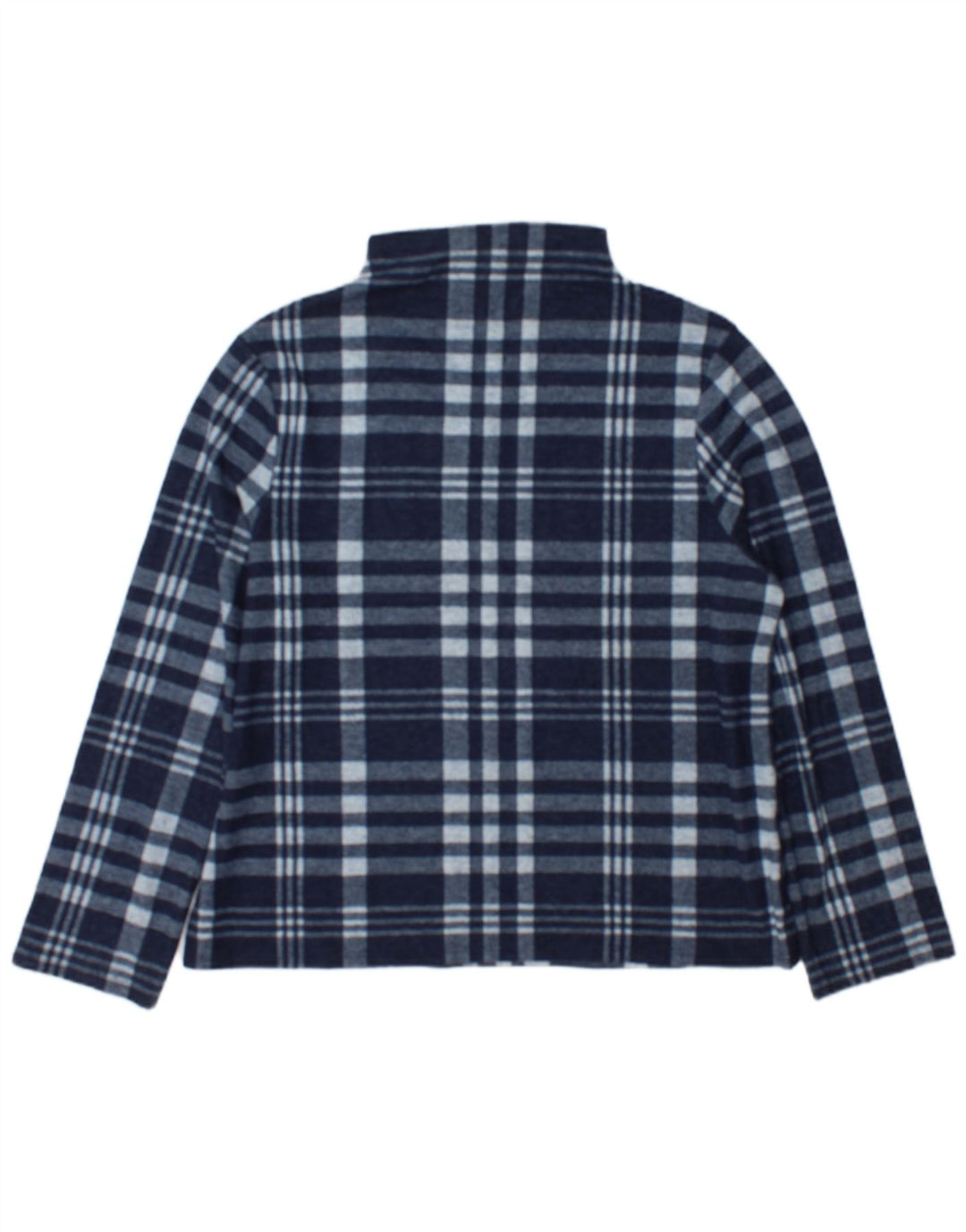 Marks & Spencer Top para mujer de manga larga UK 44 Large Navy Blue Check