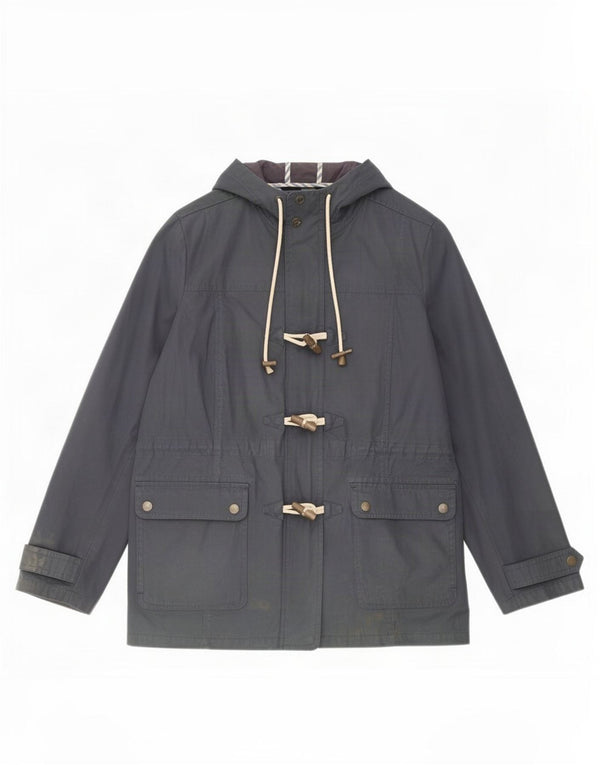 Chaqueta de algodón encerado con capucha para mujer Fat Face UK 40 Mediano Azul marino Poliéster