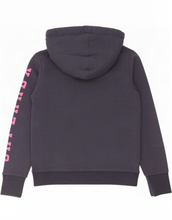 Superdry Jersey con capucha gráfica para mujer Reino Unido 44 Algodón azul marino mediano