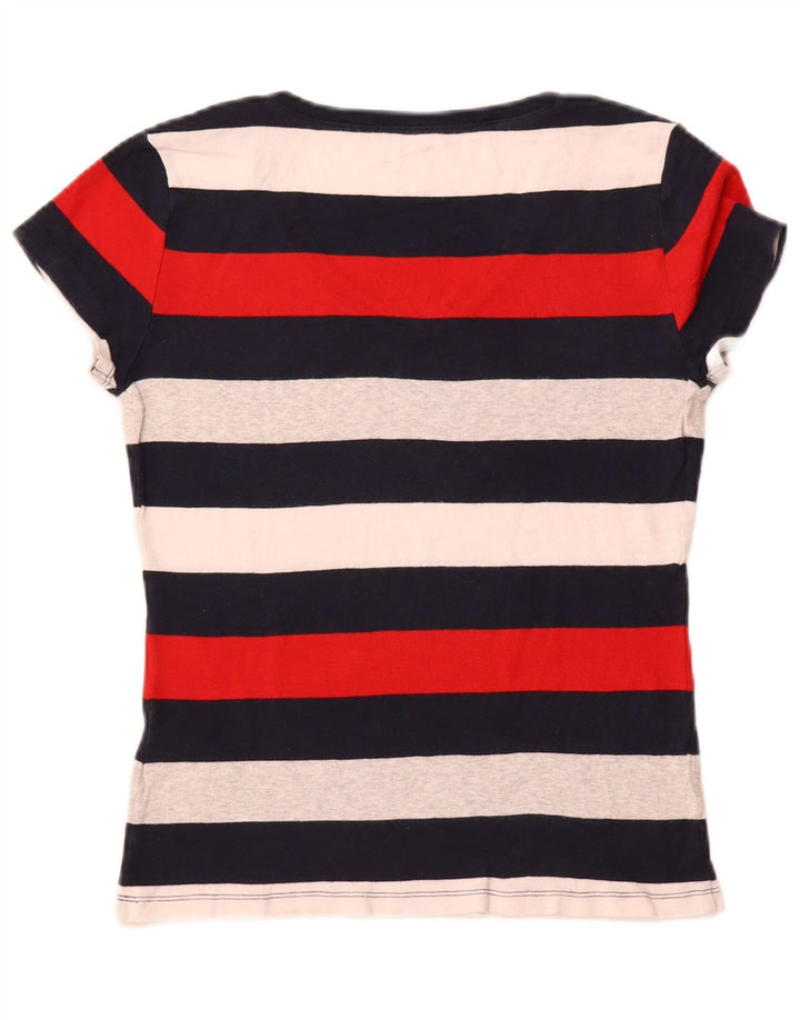 TOMMY HILFIGER Camiseta para mujer Top UK 12 Mediano Rayas multicolores