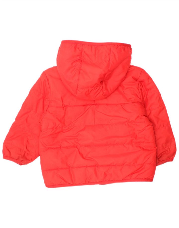 Adidas Chaqueta acolchada con capucha para bebé niño 9-12 meses Rojo Poliéster