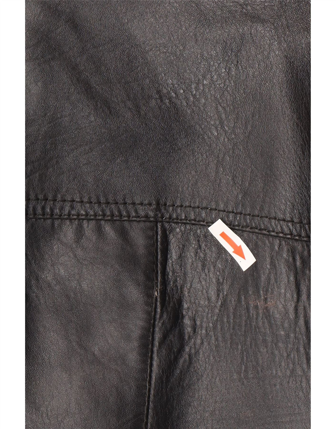 Vintage hombres chaqueta de cuero Reino Unido 40 grande negro