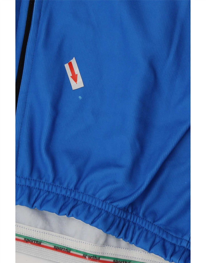 Sportful Hombre Italia Graphic Chándal Top Chaqueta 2XL Poliéster Azul