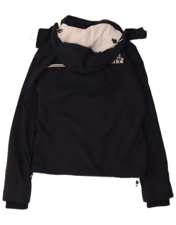 Superdry Chaqueta cortavientos con capucha para mujer Reino Unido 46 Grande Poliéster azul marino