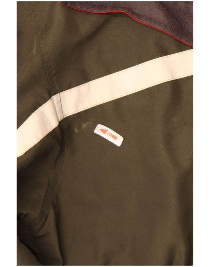 Tommy Hilfiger Chaqueta utilitaria para hombre UK 40 Large Caqui Colorblock Poliéster