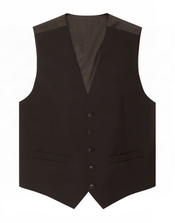 Marks & Spencer Chaleco para hombre grande Poliéster negro